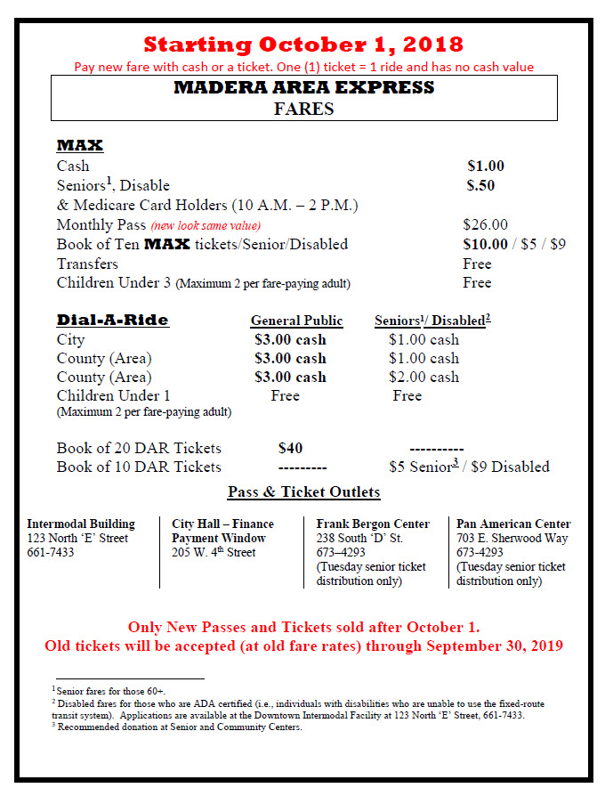 English new fares effective 10 01 18 notice